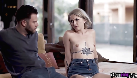 Sexy young blonde take enticeda interrogationt japanhdv august's pussy