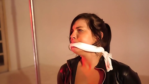 Cute girl with a sexy suea