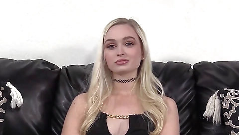 Sexy blonde fucked by a younger cock