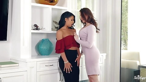 Asian milf shows off her huge cock