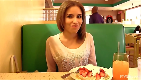 Sexy chick does a black cock