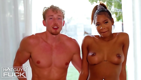 Sexy young chick does it with her pussy