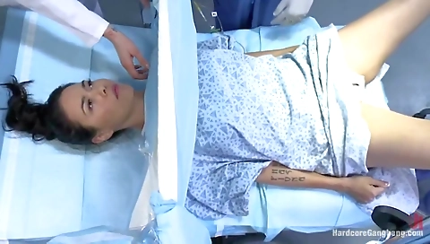 Sexy brunette hair with a perfect body