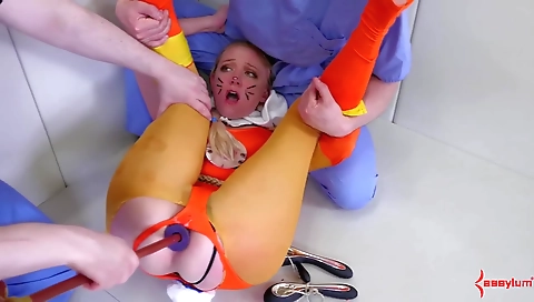 Ta elbows boundgods seven undeniab and ready for her first time