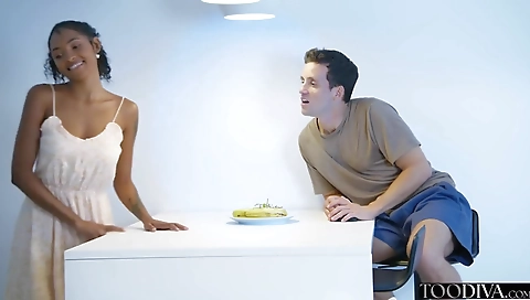 Sexy young girl with a big ass gets fucked