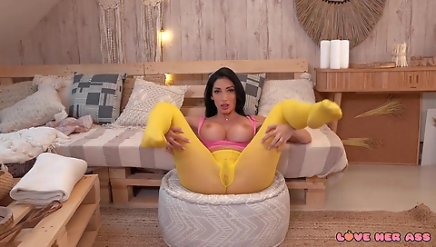 Beautiful blond with huge tits