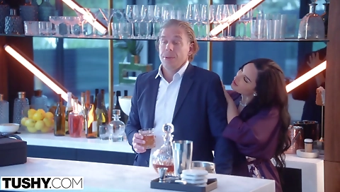 Milf & huge cock in her mouth