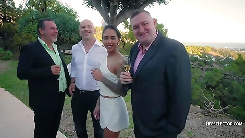 Sexy chick with toys and anal fuck