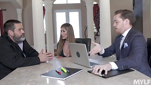 Mas mom's first time with a sexy babe