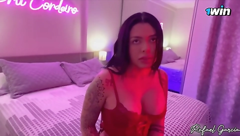 Sexy young girl with a big black cock