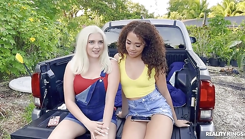 Hot blonde fucks with huge cock