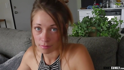 Sexy young chick gets banged in her room