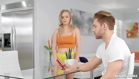 Sexy blonde with her tight ass fucked ven rushes