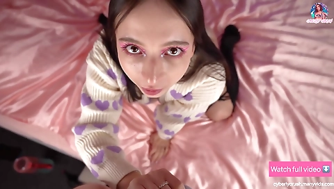 Horny slut fucked by a huge cock